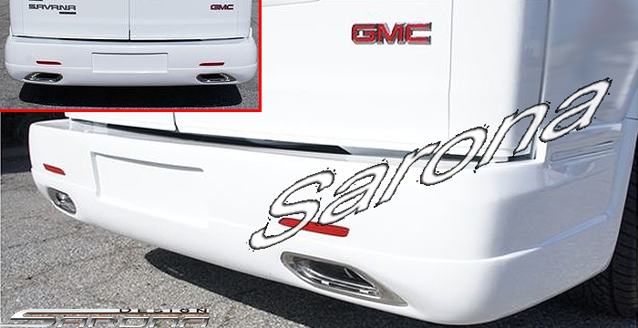 Custom GMC Savana Van  All Styles Rear Bumper (1996 - 2023) - $790.00 (Part #GM-012-RB)